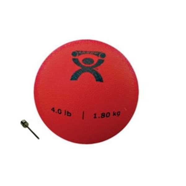 Fabrication Enterprises Fabrication Enterprises 10-3172 Cando PT Soft Medicine Ball; 4 lbs Rebounder Ball; Red 464864 - main